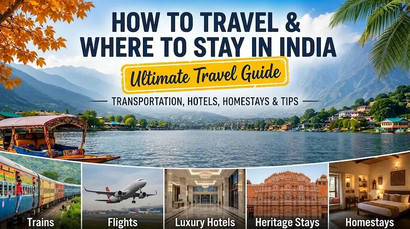 Travel and accommodation options in India