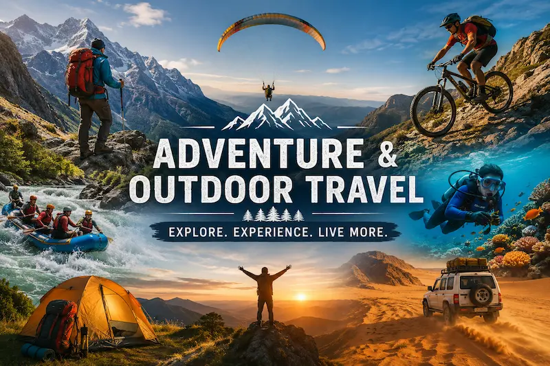 Adventure activities & Outdoor Travel around the world