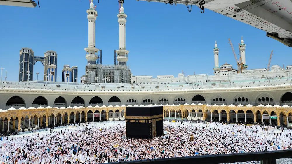 Masjid al-Haram and Kaaba in Mecca