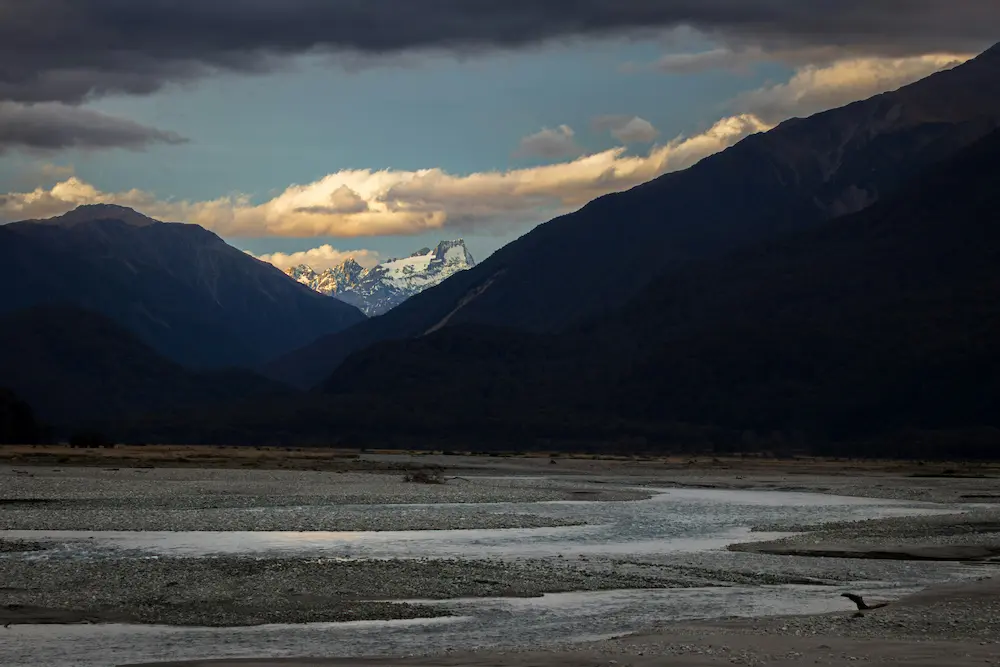 Southern Alps New Zealand mountain view