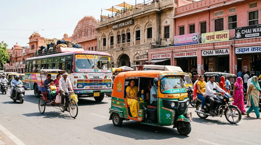 Train bus taxi and transportation options in India