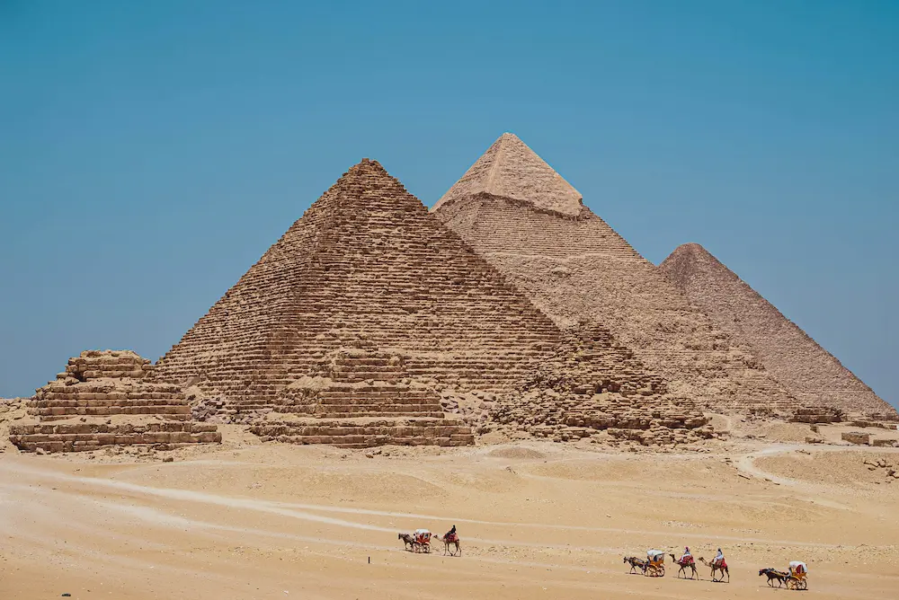 The Pyramids of Giza in Egypt