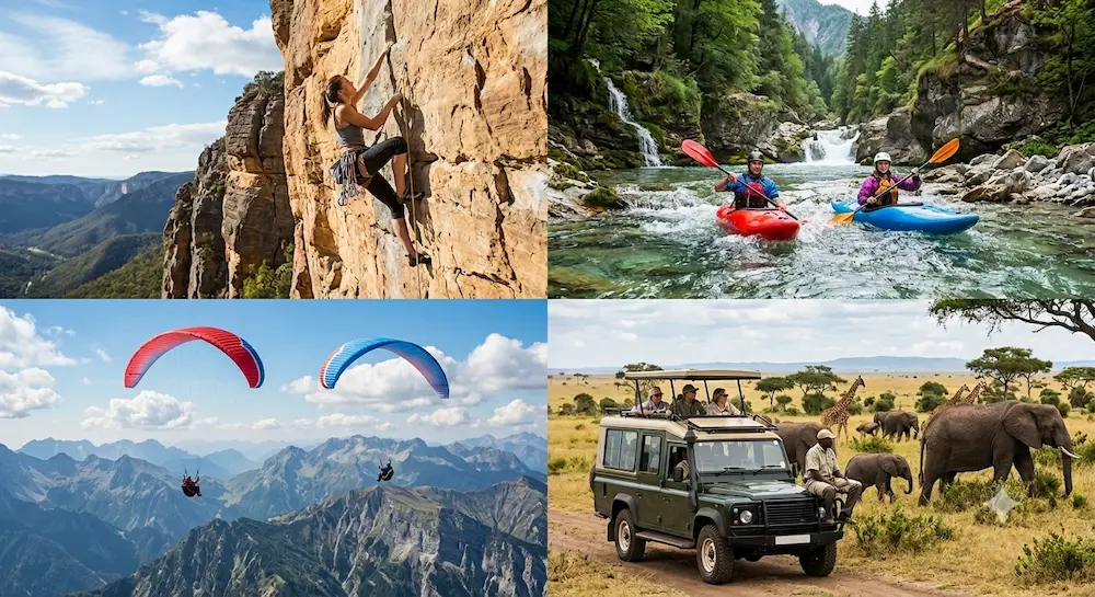 Adventure, sports and wildlife safari travel in India