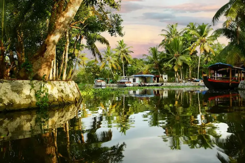Kerala backwaters and Munnar tea plantations