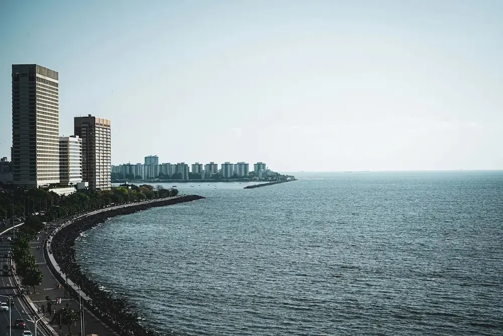 Mumbai skyline and Gateway of India in Maharashtra