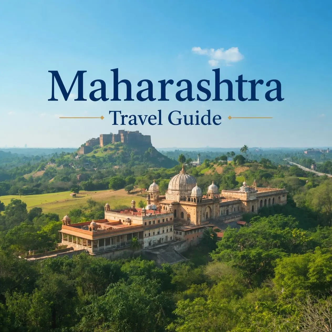 Maharashtra travel guide featuring forts, rock-cut heritage, coastline and Sahyadri landscapes